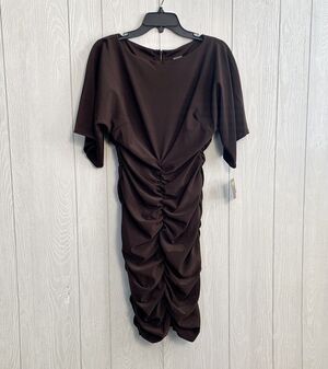 Taylor Brown Ruched Dress Size Small NWT